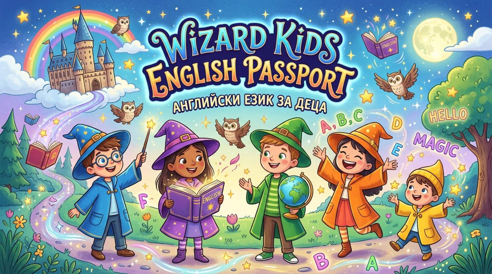 Детски курс"Wizard Kids English Passport"